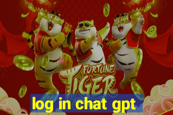 log in chat gpt